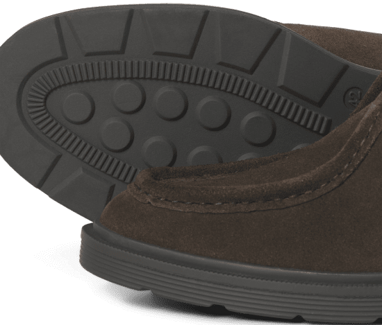 Jack & Jones Austin Suede Moc Brown Stone - Herrenschuhe 40-52 - 