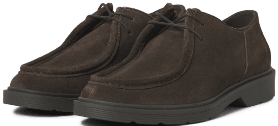 Jack & Jones Austin Suede Moc Brown Stone - Herrenschuhe 40-52 - 