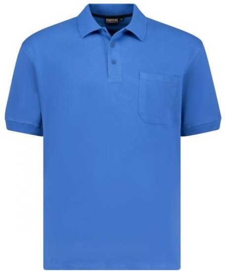 Adamo 139311 Poloshirt RF Azure Blue - Polo-shirts für herren - Polo-Shirts für Herren in großen Größen