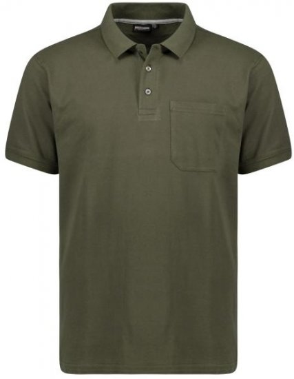 Adamo 139311 Poloshirt RF Olive Green - Polo-shirts für herren - Polo-Shirts für Herren in großen Größen