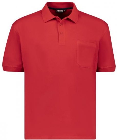 Adamo 139311 Poloshirt RF Red - Polo-shirts für herren - Polo-Shirts für Herren in großen Größen