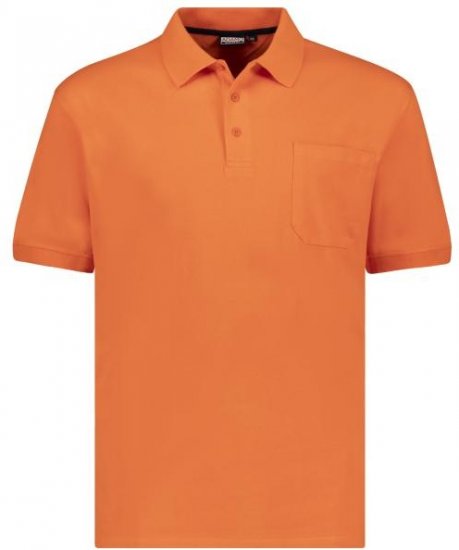 Adamo 139311 Poloshirt RF Dark Orange - Polo-shirts für herren - Polo-Shirts für Herren in großen Größen