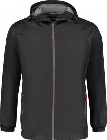 Adamo Nilo Lightweight Softshell Rain Jacket Black - Herren jacken - Herren Jacken in großen Größen