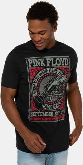 JP1880 Pink Floyd Retro Graphic Comfort Fit Band T-Shirt Black - Herren-T-Shirts - Herren-T-Shirts in großen Größen