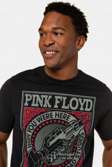 JP1880 Pink Floyd Retro Graphic Comfort Fit Band T-Shirt Black - Herren-T-Shirts - Herren-T-Shirts in großen Größen