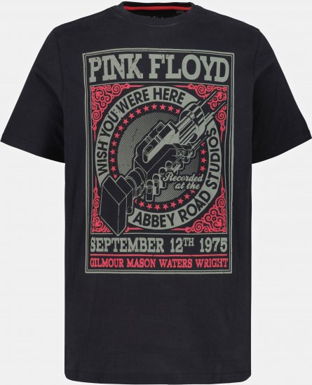 JP1880 Pink Floyd Retro Graphic Comfort Fit Band T-Shirt Black - Herren-T-Shirts - Herren-T-Shirts in großen Größen