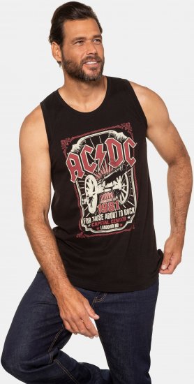 JP1880 AC/DC Graphic Band Tank Top Black - Herren-T-Shirts in großen Größen - Herren-T-Shirts in großen Größen