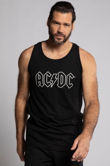 JP1880 AC/DC Graphic Comfort Fit Band Tank Top Black - Herren-T-Shirts - Herren-T-Shirts in großen Größen