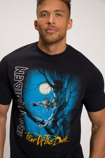 JP1880 Iron Maiden Graphic Comfort Fit Band T-Shirt Black - Herren-T-Shirts - Herren-T-Shirts in großen Größen