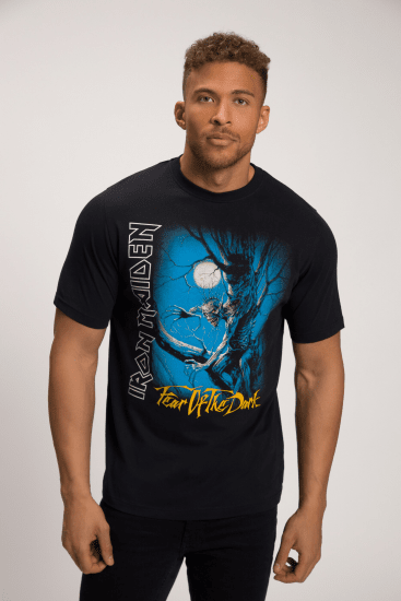 JP1880 Iron Maiden Graphic Comfort Fit Band T-Shirt Black - Herren-T-Shirts - Herren-T-Shirts in großen Größen