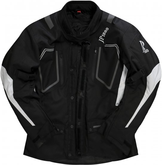 JP1880 Sporty Touring Motorcycle Jacket Black - Motorradbekleidung in übergrößen - Motorradbekleidung in großen Größen für Herren