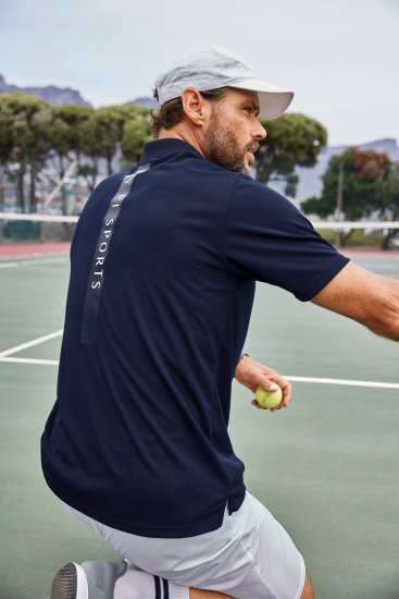 JP1880 FLEXNAMIC® QuickDry Tennis Polo Dark Navy - Sportbekleidung & outdoor - Sportbekleidung in große größen für herren