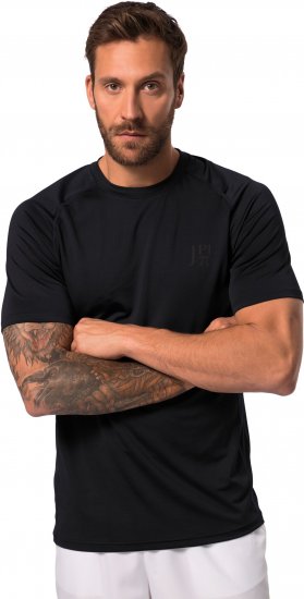 JP1880 QuickDry Side Prints Tennis T-Shirt Dark Navy - Sportbekleidung & outdoor - Sportbekleidung in große größen für herren