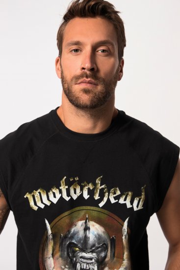 JP1880 Ozzy Motörhead Graphic Band T-Shirt Black - Herren-T-Shirts - Herren-T-Shirts in großen Größen