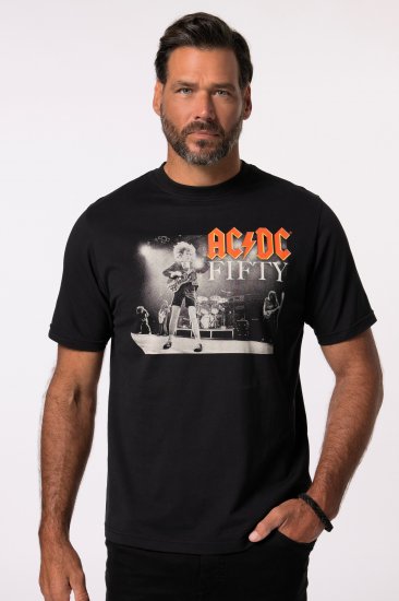 JP1880 AC/DC 50th Anniversary Band Photo T-Shirt Black - Herren-T-Shirts - Herren-T-Shirts in großen Größen