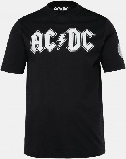 JP1880 AC/DC Classic Logo Band T-Shirt Black - Herren-T-Shirts - Herren-T-Shirts in großen Größen