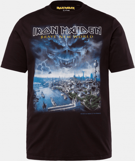 JP1880 Iron Maiden Brave New World T-Shirt Black - Herren-T-Shirts - Herren-T-Shirts in großen Größen