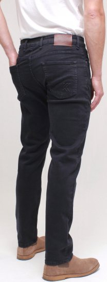 Kam Jeans Bens Embossed Reg Fit Jeans Blue-Black - Herren-jeans & -hosen - Herren-Jeans & -Hosen in großen Größen