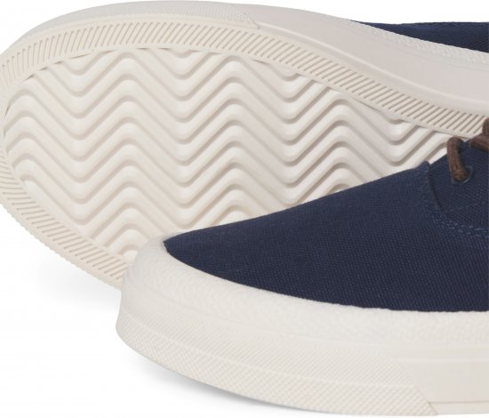 Jack & Jones Lington Canvas Sneakers Navy Blazer - Herrenschuhe 40-52 - 