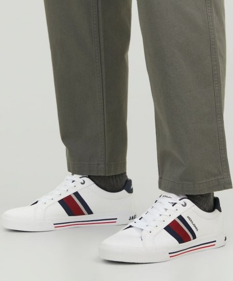 Jack & Jones Gorgon Sneakers Bright White - Herrenschuhe 40-52 - 
