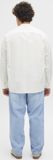 Jack & Jones Breeze Poplin Long Sleeve Shirt White - Herrenhemden - Herrenhemden in großen Größen