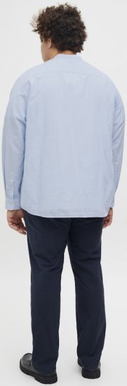 Jack & Jones Breeze Poplin Long Sleeve Shirt Chambray Blue - Herrenhemden - Herrenhemden in großen Größen