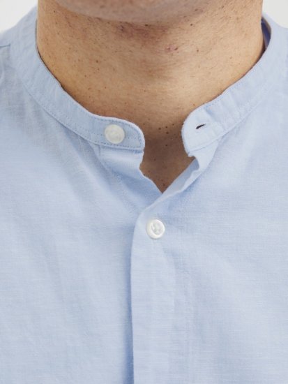 Jack & Jones Breeze Poplin Long Sleeve Shirt Chambray Blue - Herrenhemden - Herrenhemden in großen Größen