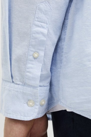 Jack & Jones Breeze Poplin Long Sleeve Shirt Chambray Blue - Herrenhemden - Herrenhemden in großen Größen