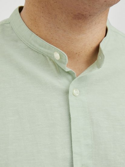 Jack & Jones Breeze Poplin Long Sleeve Shirt Iceberg Green - Herrenhemden - Herrenhemden in großen Größen