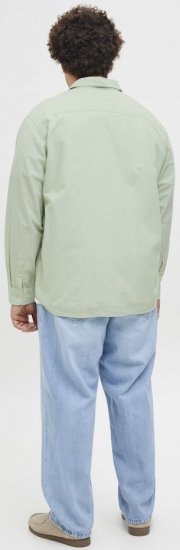 Jack & Jones Breeze Linen Blend Long Sleeve Shirt Iceberg Green - Herrenhemden - Herrenhemden in großen Größen