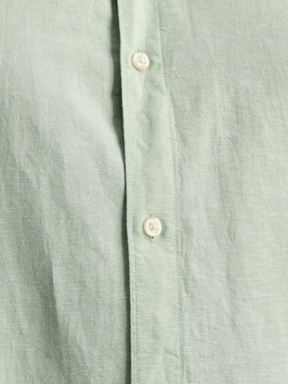 Jack & Jones Breeze Linen Blend Short Sleeve Shirt Iceberg Green - Herrenhemden - Herrenhemden in großen Größen
