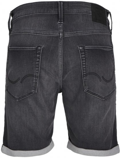 Jack & Jones Rick Con I.K. SHORTS Black Denim - Herrenshorts - Herrenshorts in großen Größen