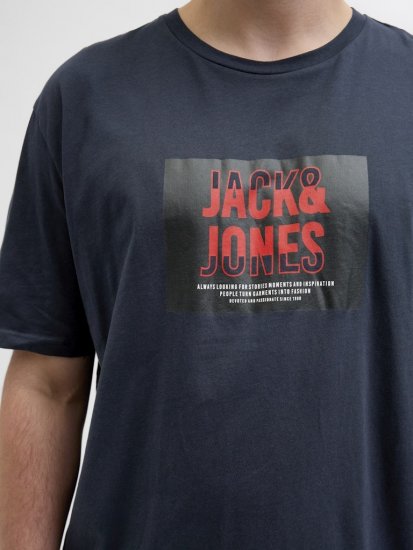 Jack & Jones Hudson Crew Neck T-Shirt Navy - Herren-T-Shirts - Herren-T-Shirts in großen Größen