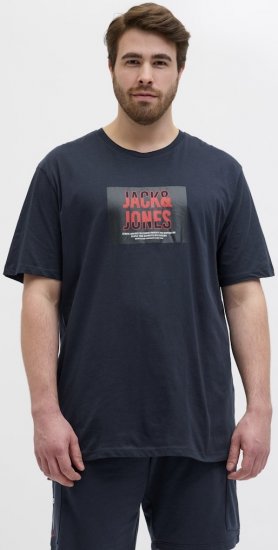 Jack & Jones Hudson Crew Neck T-Shirt Navy - Herren-T-Shirts - Herren-T-Shirts in großen Größen