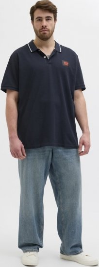 Jack & Jones Hudson Short Sleeve Polo Dark Navy - Polo-shirts für herren - Polo-Shirts für Herren in großen Größen