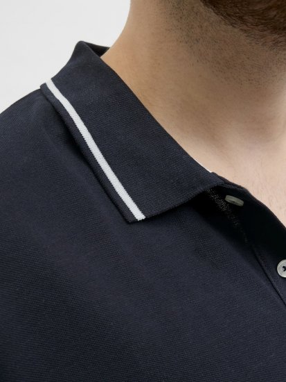 Jack & Jones Hudson Short Sleeve Polo Dark Navy - Polo-shirts für herren - Polo-Shirts für Herren in großen Größen
