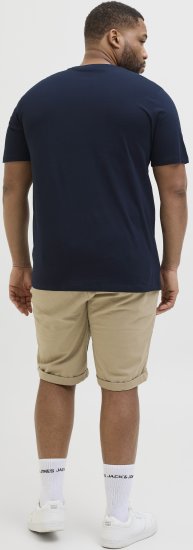 Jack & Jones Hawaii Shape Crew Neck T-Shirt Navy - Herren-T-Shirts - Herren-T-Shirts in großen Größen