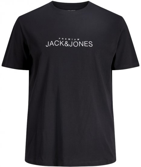 Jack & Jones Lavance Crew Neck T-Shirt Black Beauty - Herren-T-Shirts in großen Größen - Herren-T-Shirts in großen Größen