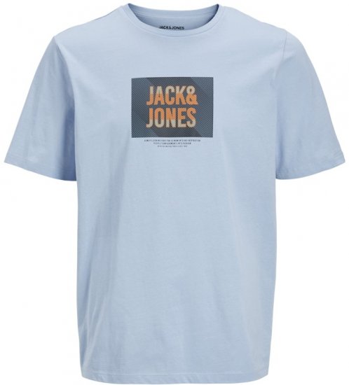 Jack & Jones Hudson Crew Neck T-Shirt Chambray Blue - Herren-T-Shirts - Herren-T-Shirts in großen Größen
