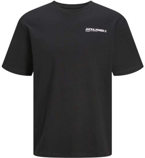 Jack & Jones Hawaii Crew Neck T-Shirt Black - Herren-T-Shirts - Herren-T-Shirts in großen Größen