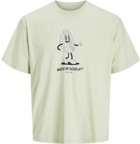 Jack & Jones Unexpect Crew Neck T-Shirt Green - Herren-T-Shirts - Herren-T-Shirts in großen Größen