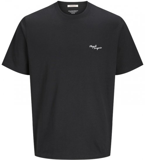 Jack & Jones Almeria Back Print T-Shirt Black - Herren-T-Shirts - Herren-T-Shirts in großen Größen