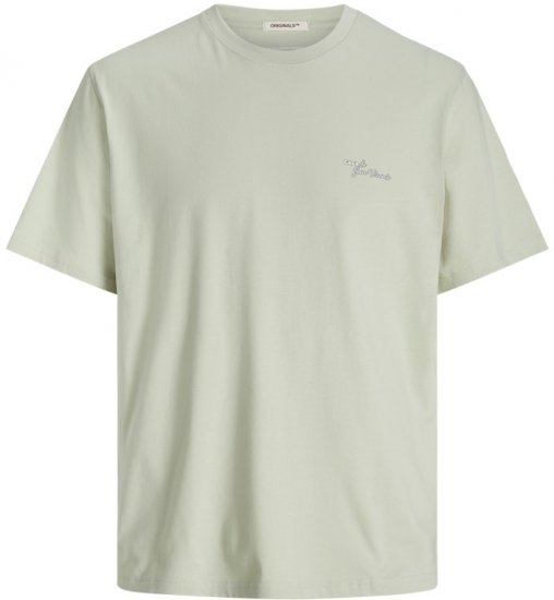 Jack & Jones Almeria Back Print T-Shirt Light Green - Herren-T-Shirts - Herren-T-Shirts in großen Größen