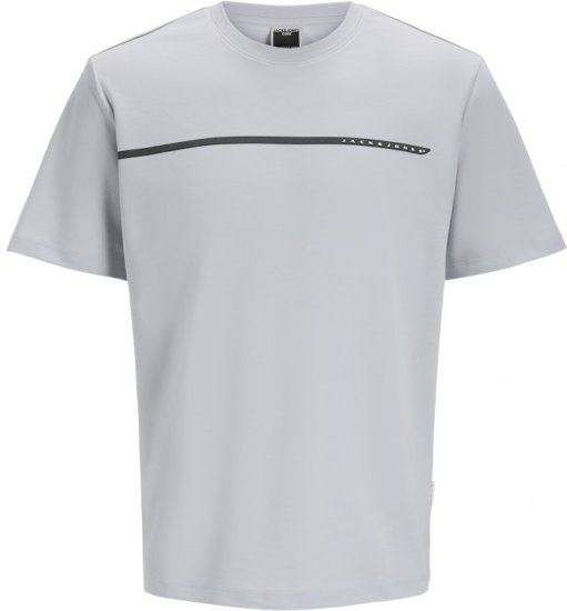 Jack & Jones Fusion Black Line Crew Neck T-Shirt Grey - Herren-T-Shirts - Herren-T-Shirts in großen Größen