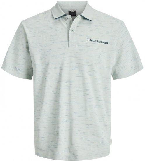 Jack & Jones Logan Polo Shirt Aqua Grey - Polo-shirts für herren - Polo-Shirts für Herren in großen Größen
