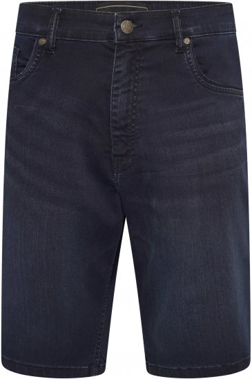 Kam Jeans NUNEZ2 Knitted Denim Stretch Shorts Dark Navy - Herrenshorts - Herrenshorts in großen Größen