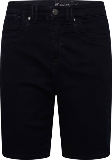 Kam Jeans Pepe Knitted Denim Shorts Blue-Black - Herrenshorts - Herrenshorts in großen Größen