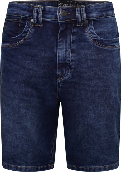 Kam Jeans Pepe Knitted Denim Shorts Random Mid Wash Blue - Herrenshorts - Herrenshorts in großen Größen