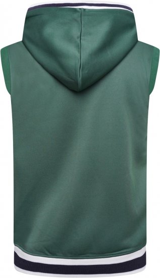 Kam Jeans TS005 Retro Tracky Set (Shorts/Sleeveless Hoodie) Racing Green - Herrenkleidung - Herrenkleidung in großen Größen