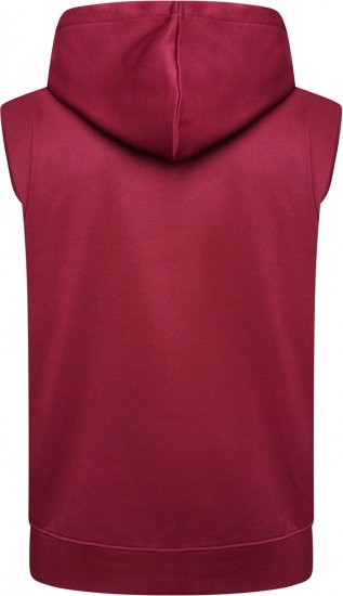 Kam Jeans TS006 Retro Pannelled Tracky Set (Shorts/Sleeveless Hoodie) Red - Trainingsanzüge - Trainingsanzüge/Jogginganzüge herren große größen